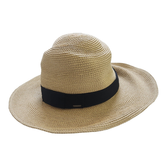 Brixton Woven Straw Joana Hat Womens Size M/L Wide Brim - Picture 3 of 7